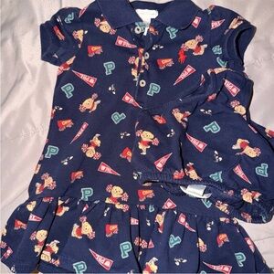 Ralph Lauren Navy Graphic Polo Set